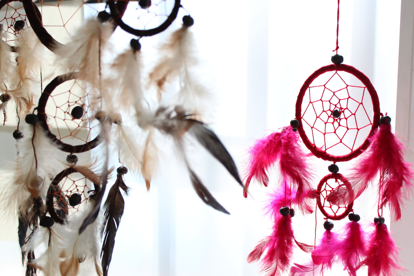 Bali Dreamcatchers - Small Round - Turq/Pink/Purp