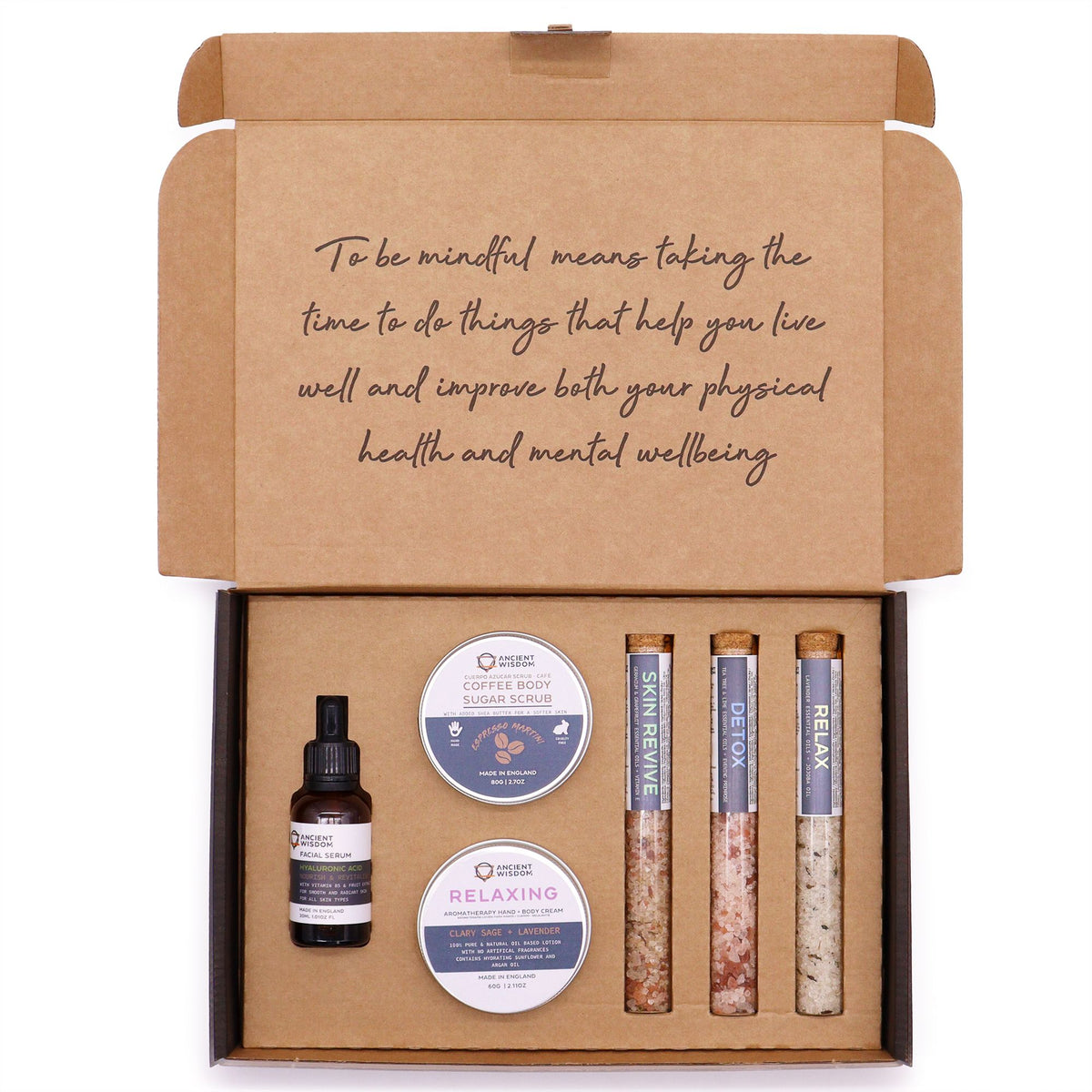 Mindful Moments self care kit with calming wellness essentials, a thoughtful gift set